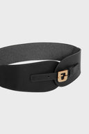 GD Olympe Leather Belt- Black