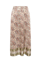 Long printed silk skirt - JENAYA