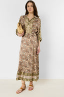 Long printed silk skirt - JENAYA