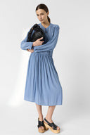 GD Pleated midi skirt - JULIAH - Bluesky