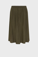 GD Pleated midi skirt - JULIAH - green