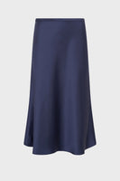 GD Midi satin skirt - JOLANA - Navy