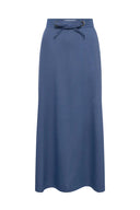 JIHANE Linen Blend Midi Skirt