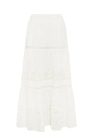 Embroidered cotton skirt - JALY