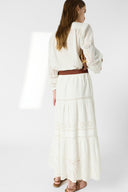 Embroidered cotton skirt - JALY