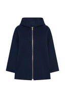 Double-Faced Wool Hooded Jacket - Patricia