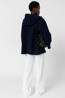 Double-Faced Wool Hooded Jacket - Patricia