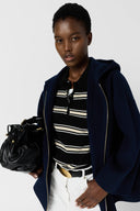Double-Faced Wool Hooded Jacket - Patricia
