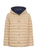 Reversible Hooded Down Jacket - Priscille