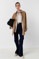 Fine Wool Reversible Coat With Collar - Prisca
