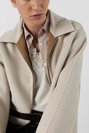 Fine Wool Reversible Coat With Collar - Prisca