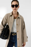 Straight Cut Cotton Trench Coat - Parisa