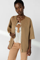 Reversible Fine Wool Short Coat - Prissy