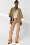 Reversible Fine Wool Short Coat - Prissy