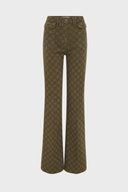 Flared Jeans With Monogram - Anna