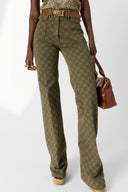 Flared Jeans With Monogram - Anna