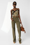 Flared Jeans With Monogram - Anna