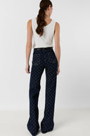 Flared Jeans With Monogram - Anna