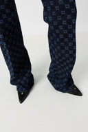 Flared Jeans With Monogram - Anna
