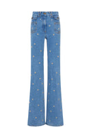 Floral flare jeans Embroidered- ANNA