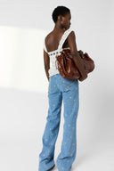 Floral flare jeans Embroidered- ANNA