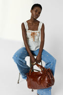 Floral flare jeans Embroidered- ANNA