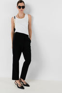 GD Suit pants with elasticated back - ALYA - Black