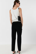 GD Suit pants with elasticated back - ALYA - Black