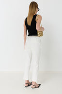 Cotton Pants With Elasticated Back - Auria