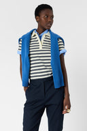 GD Cotton pants with elasticated back - AURIA - Navy