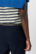GD Cotton pants with elasticated back - AURIA - Navy