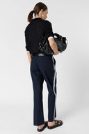 GD Cotton pants with stripes - AYLINE - Navy
