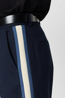 GD Cotton pants with stripes - AYLINE - Navy