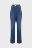 Wide Cut Raw Denim Jeans - Avenie