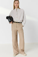 GD Wide linen pants - ABIGAIL - Sand