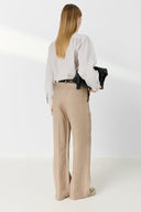 GD Wide linen pants - ABIGAIL - Sand