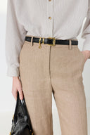 GD Wide linen pants - ABIGAIL - Sand