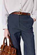 Wide-Leg Pants With A Denim Spirit - Amora
