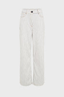 GD Wide-leg striped jeans - AMALIAH - Ecru