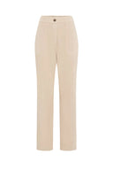 7/8 pants in cotton and linen blend - AUDETTE