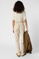 7/8 pants in cotton and linen blend - AUDETTE