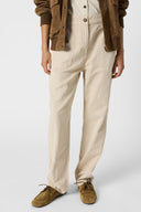7/8 pants in cotton and linen blend - AUDETTE