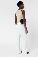 GD Fluid pants with an elasticated back - AELIA - Ecru