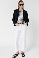 Straight-brimmed jeans with gold bits - ALLIE