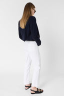 Straight-brimmed jeans with gold bits - ALLIE
