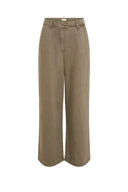 GD Lyocell and linen pants - AZILIA - Khaki Green