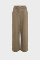 GD Lyocell and linen pants - AZILIA - Khaki Green