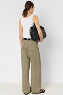 GD Lyocell and linen pants - AZILIA - Khaki Green
