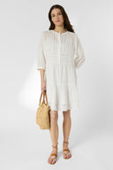 Short, straight lace dress - RIANE