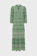 Long Dress With Graphic Print - Riham